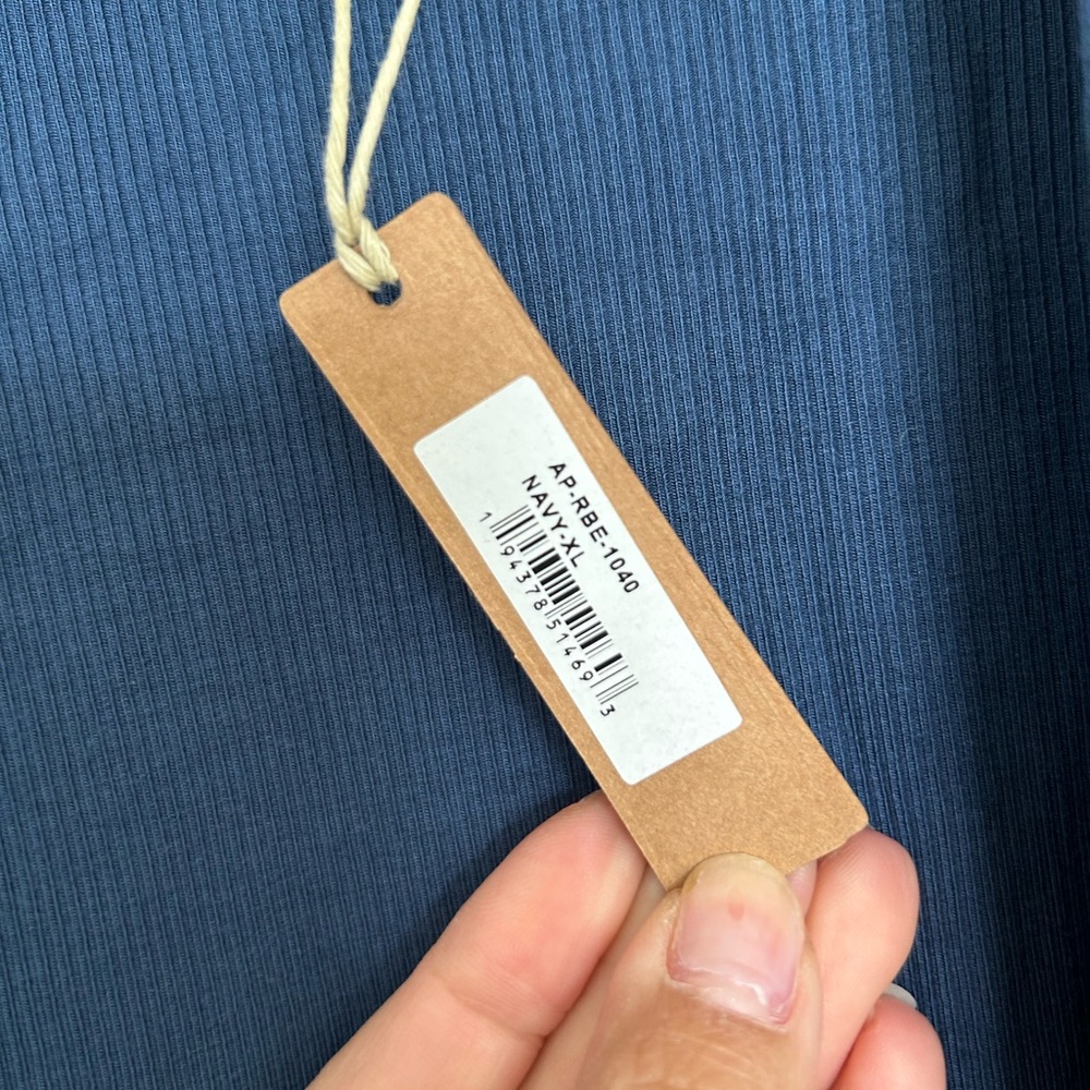 SKIMS Ribbed Blue Robe *missing tie *2 available - Picture 5 of 6